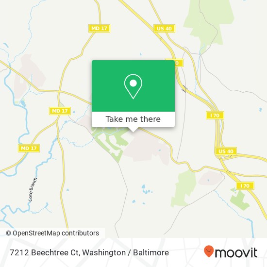 Mapa de 7212 Beechtree Ct, Middletown, MD 21769