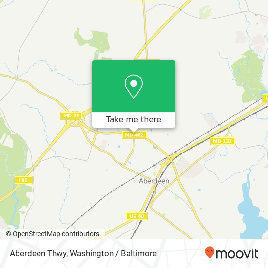 Mapa de Aberdeen Thwy, Aberdeen, MD 21001