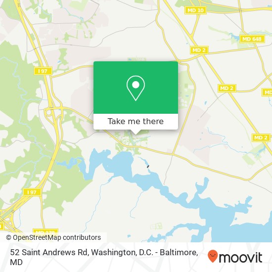 Mapa de 52 Saint Andrews Rd, Severna Park, MD 21146