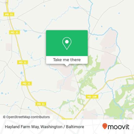 Mapa de Hayland Farm Way, Ellicott City, MD 21042