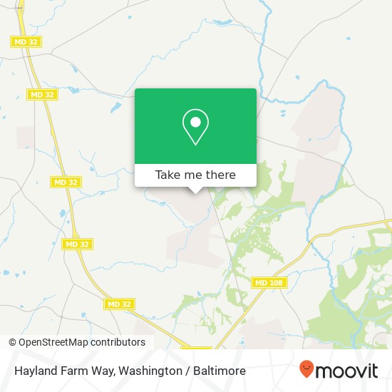Hayland Farm Way, Ellicott City, MD 21042 map