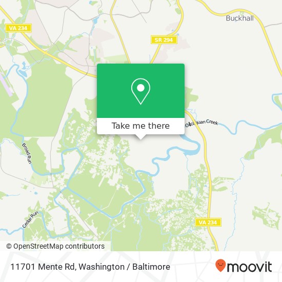 11701 Mente Rd, Manassas, VA 20112 map