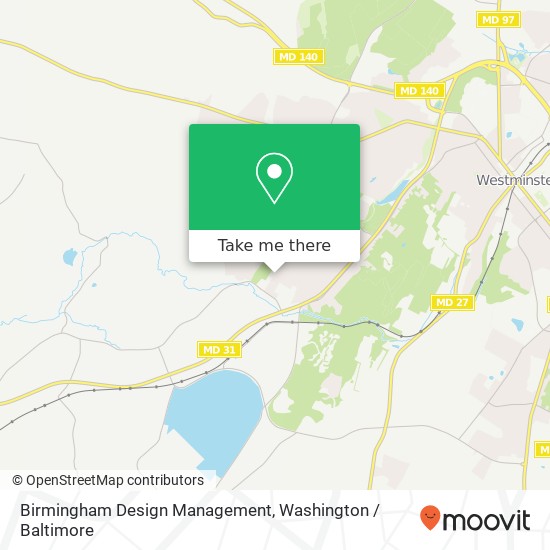 Birmingham Design Management map