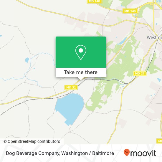 Mapa de Dog Beverage Company, 1203 New Windsor Rd