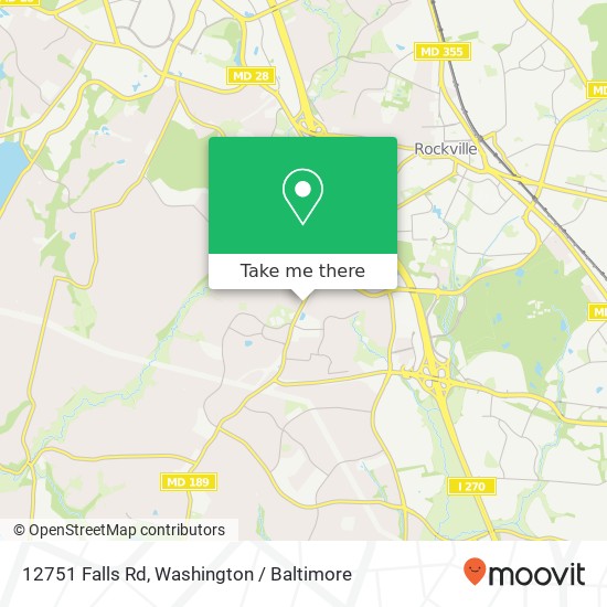Mapa de 12751 Falls Rd, Potomac, MD 20854