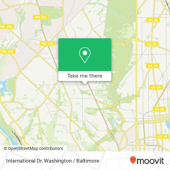 Mapa de International Dr, Washington, DC 20008