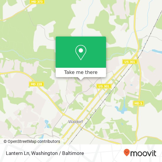 Mapa de Lantern Ln, Waldorf, MD 20601