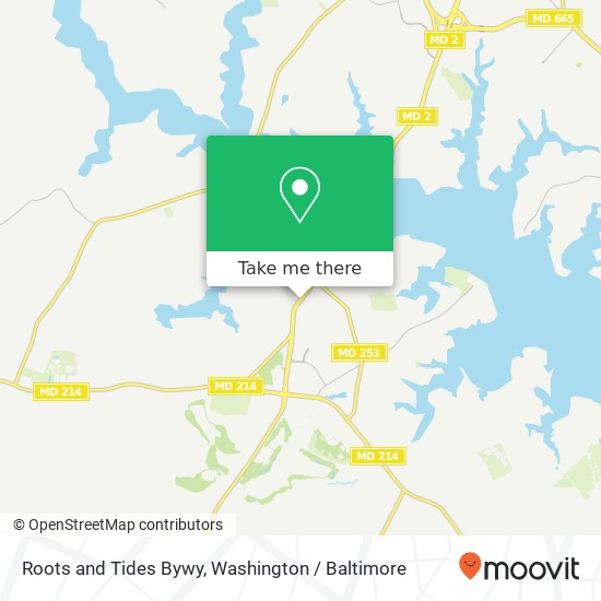 Roots and Tides Bywy, Edgewater, MD 21037 map