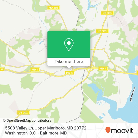 5508 Valley Ln, Upper Marlboro, MD 20772 map