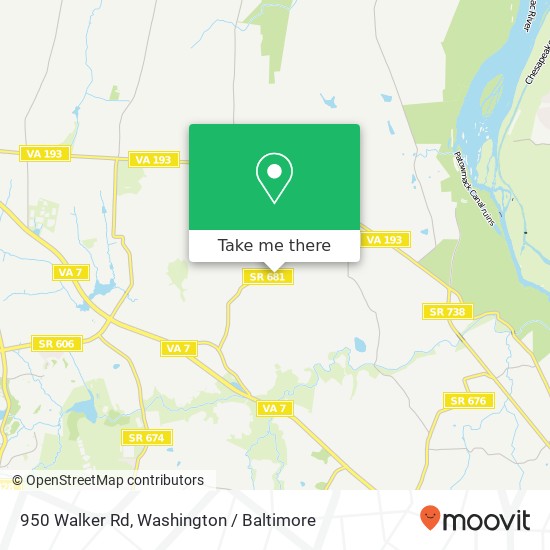 950 Walker Rd, Great Falls, VA 22066 map