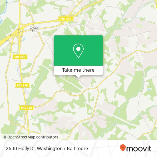 Mapa de 2600 Holly Dr, Fort Washington, MD 20744