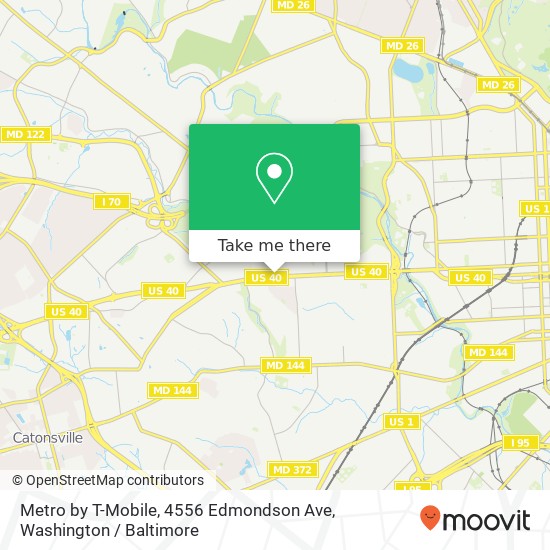 Metro by T-Mobile, 4556 Edmondson Ave map