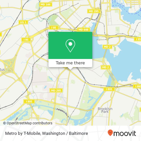 Metro by T-Mobile, 1490 W Patapsco Ave map