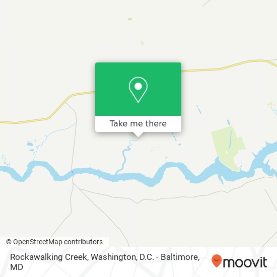 Rockawalking Creek map