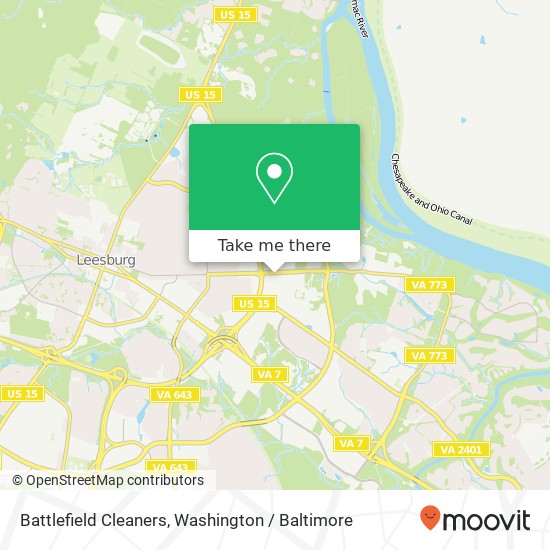 Battlefield Cleaners, 1075 Edwards Ferry Rd NE map