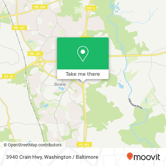 3940 Crain Hwy, Bowie, MD 20716 map