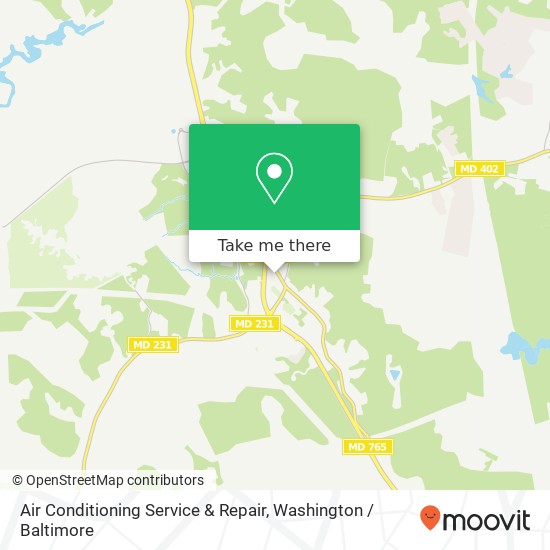 Mapa de Air Conditioning Service & Repair, 40 Commerce Ln