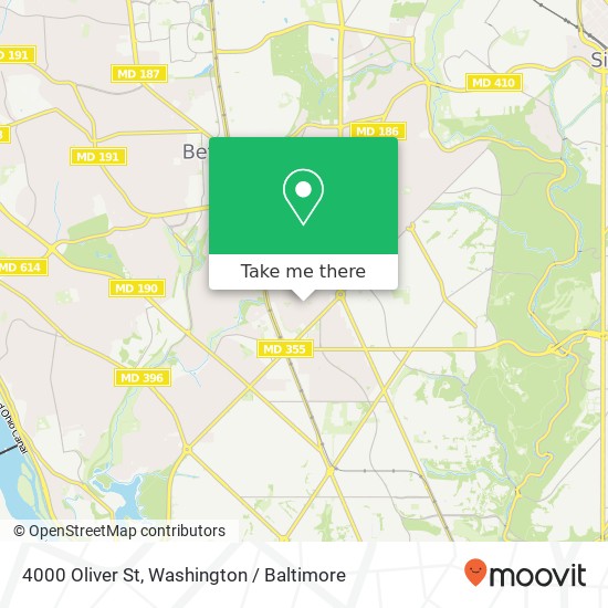 4000 Oliver St, Chevy Chase, MD 20815 map