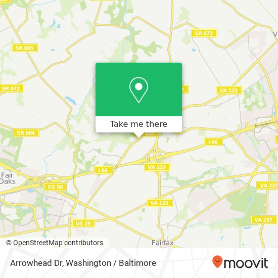 Arrowhead Dr, Fairfax, VA 22030 map