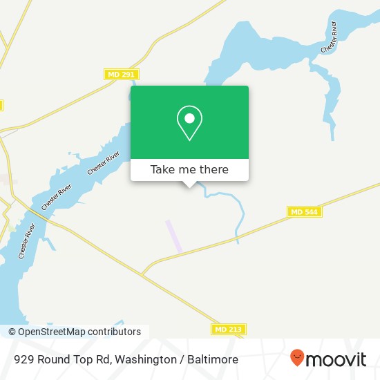 929 Round Top Rd, Chestertown, MD 21620 map