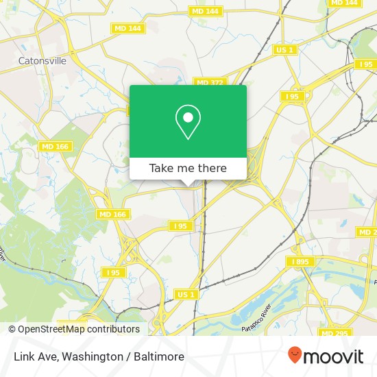 Mapa de Link Ave, Halethorpe, MD 21227