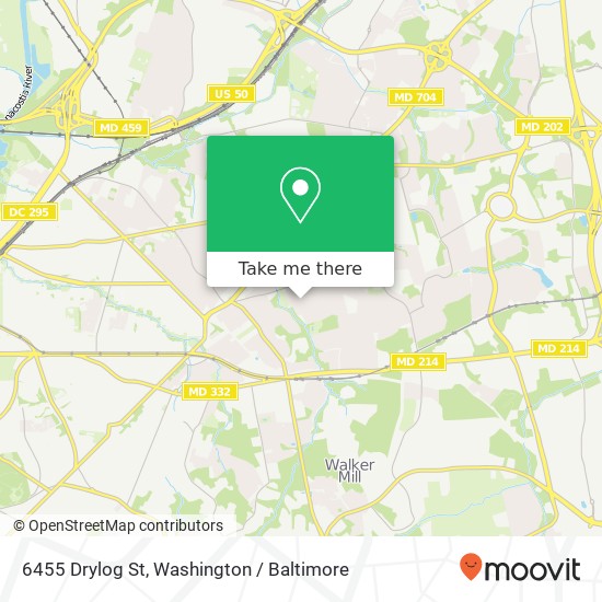 6455 Drylog St, Capitol Heights, MD 20743 map