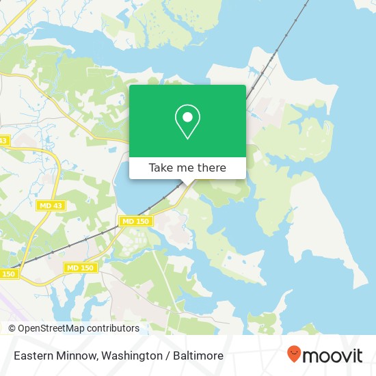 Mapa de Eastern Minnow, Middle River (BALTIMORE), MD 21220