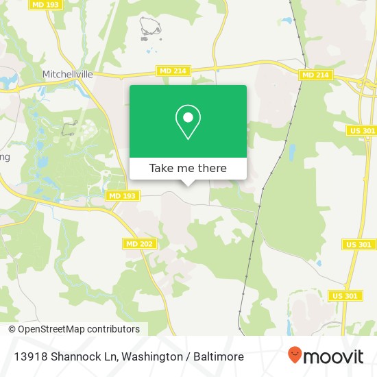 13918 Shannock Ln, Upper Marlboro, MD 20774 map