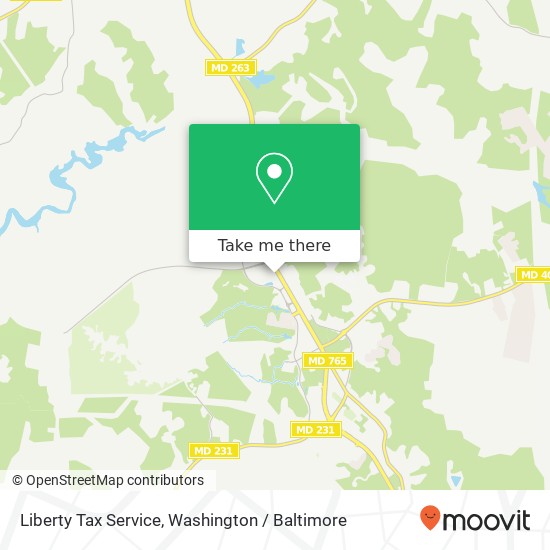 Mapa de Liberty Tax Service, 830 Solomons Island Rd N