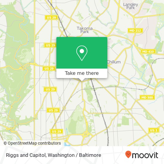 Riggs and Capitol, Washington, DC 20011 map