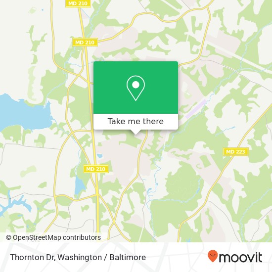 Thornton Dr, Fort Washington, MD 20744 map