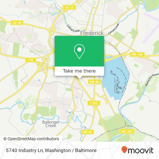 5740 Industry Ln, Frederick, MD 21704 map