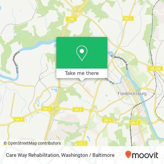 Mapa de Care Way Rehabilitation, 1051 Care Way