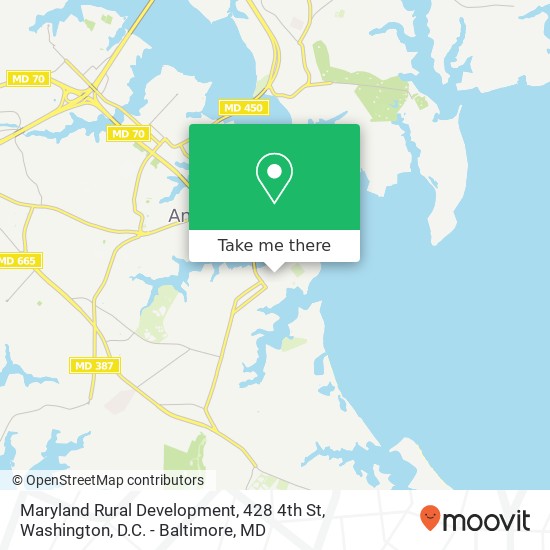 Mapa de Maryland Rural Development, 428 4th St