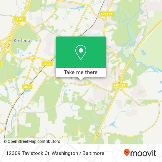 Mapa de 12309 Tavistock Ct, Laurel, MD 20708