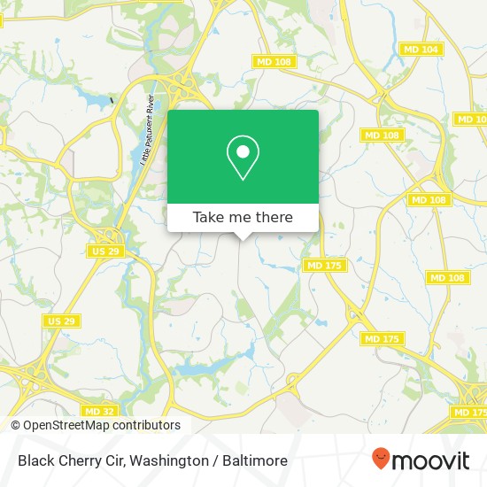 Black Cherry Cir, Columbia, MD 21045 map