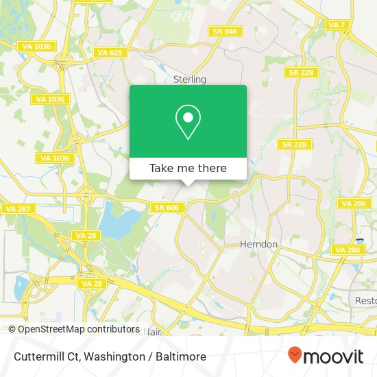 Cuttermill Ct, Herndon, VA 20170 map