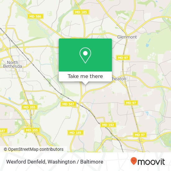 Mapa de Wexford Denfeld, Kensington, MD 20895