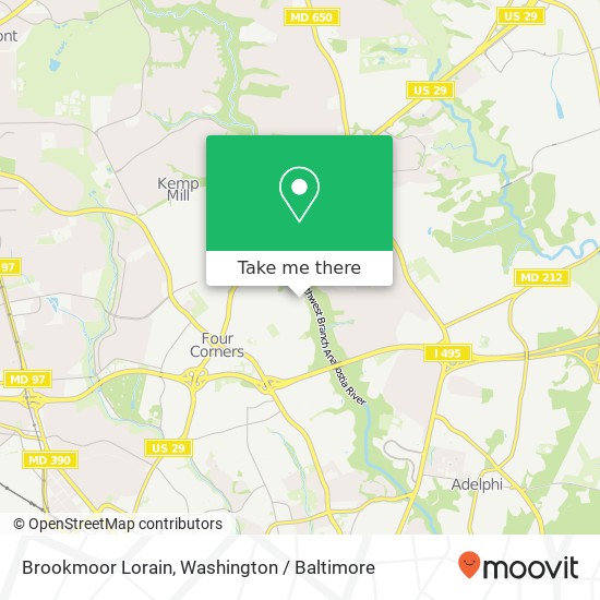 Brookmoor Lorain, Silver Spring, MD 20901 map