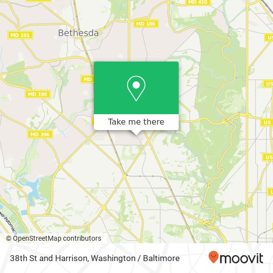 38th St and Harrison, Washington, DC 20015 map
