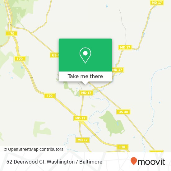 Mapa de 52 Deerwood Ct, Myersville, MD 21773