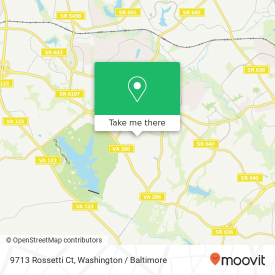 Mapa de 9713 Rossetti Ct, Burke, VA 22015