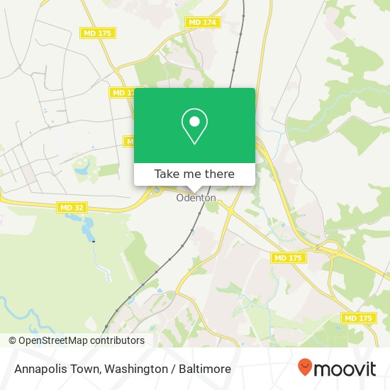 Mapa de Annapolis Town, Odenton, MD 21113