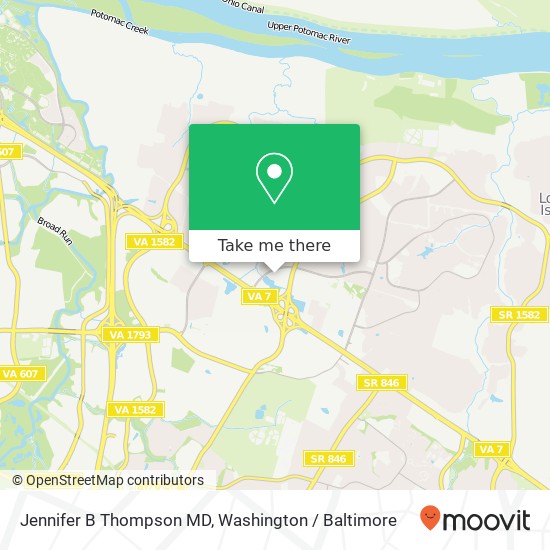 Mapa de Jennifer B Thompson MD, 46161 Westlake Dr