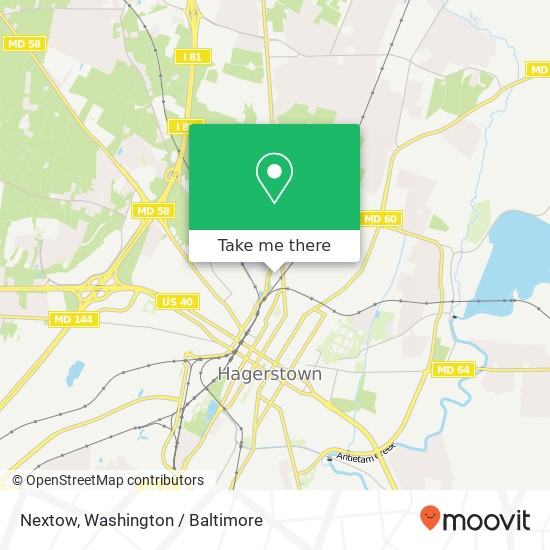 Mapa de Nextow, 881 Pennsylvania Ave