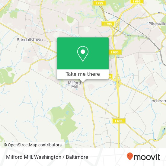 Milford Mill map