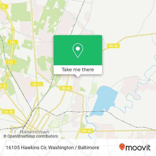 16105 Hawkins Cir, Hagerstown, MD 21742 map