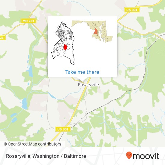 Mapa de Rosaryville