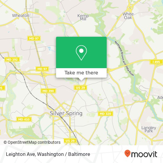 Leighton Ave, Silver Spring, MD 20901 map