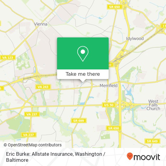 Eric Burke: Allstate Insurance, 2812 Old Lee Hwy map